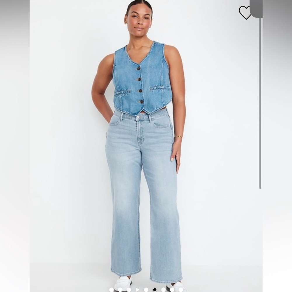 Old Navy High-Waisted Wow Wide-Leg Jeans NWOT